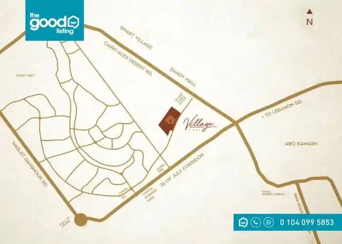 موقع مشروع فيلدج ويست الشيخ زايد