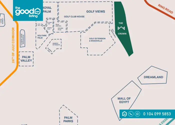 كمبوند ذا كراون بالم هيلز 6 أكتوبر The Crown Palm Hills