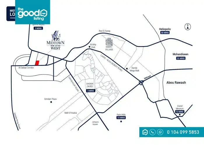 كمبوند ميدتاون ويست الشيخ زايد Midtown West New Zayed